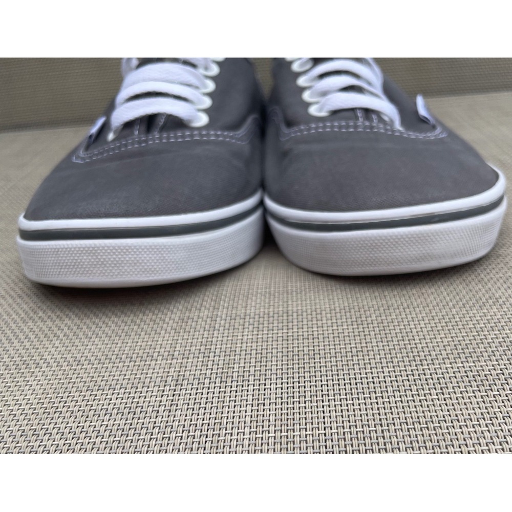 Vans Authentic Low Top Sneakers Gray Canvas Mens 8.5 Womens 10 TB9C - Picture 7 of 9